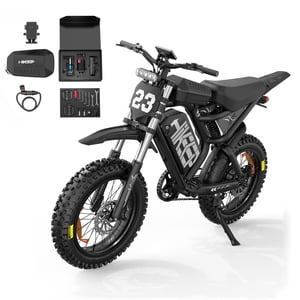 Efunkeep K6-S Vélo de montagne pour adultes, pneus de 20 po x 4 po, 38Mph Max Vitesse, 52V 40Ah Batterie, 80 Miles Range, UL2849