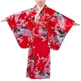 thumbnail image 4 of Fashion Girls Kimono Tradition Improved Printing Cardigan Pajamas Robe Formal Wear Kimono Set, 4 of 9
