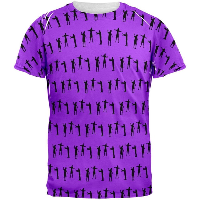Halloween Zombie Girl T-Shirt pour Homme à Motif de Marchette Partout
