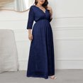 thumbnail image 4 of LSLJS Mode Femmes Évider Dentelle Longue Soirée Dress Soirée Dress, Robes de Cocktail for Women Soirée, 4 of 7