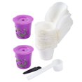 thumbnail image 1 of 50x Cafe Filter Paper with Lid Replacement Premium Single Reusable pod for 2.0 Maker Accessories , Style C, 1 of 8