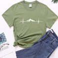 thumbnail image 2 of EQWLJWE Femmes Tops Oversize Graphique Print Tee Shirt en Vrac Manches Courtes Col Rond Épaule Décontractée Tee-Shirt Dégagement, 2 of 3