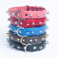 thumbnail image 3 of Collier pour Chien en Cuir Véritable à Embout / Collier Fait à la Main / Collection à Pointes Rotterdam / Parfait pour les Races de Chiens Moyennes, Grandes et TG / Quincaillerie en Acier Inoxydable / Boucle en Laiton, 3 of 3