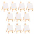 thumbnail image 4 of veasfak 10Pcs Mini Wooden Easel. Natural Craft for Business Card, Displaying Photos,, 4 of 9