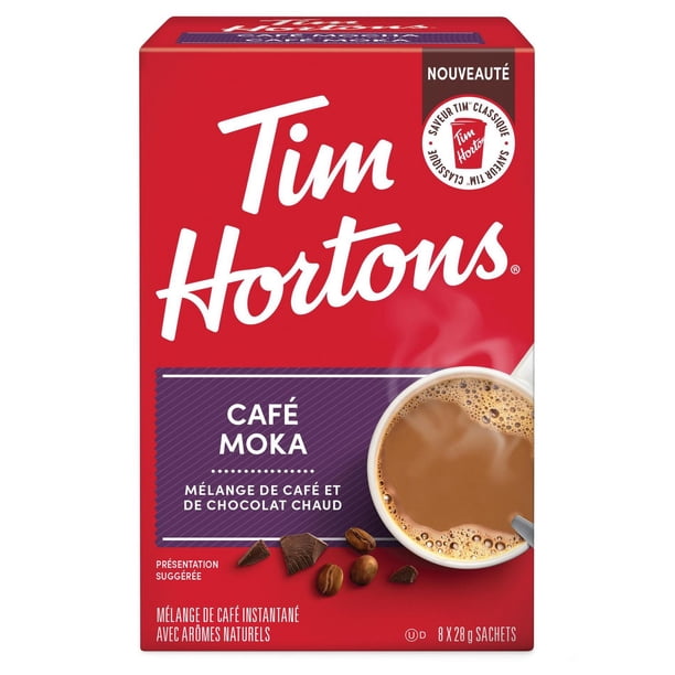 ◆mocha◆ Tim Hortons Café Mocha Sachets, Instant Coffee Mix, Convenient