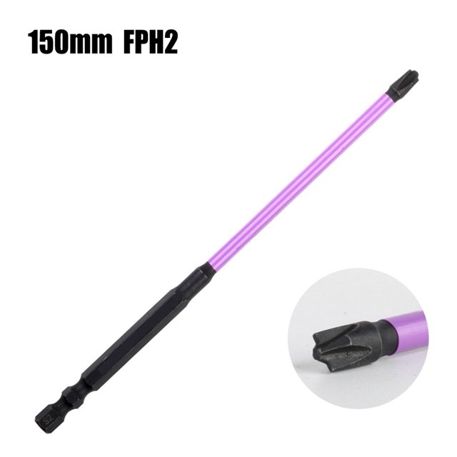 Embout Tournevis Croix à Fentes Spéciales Magnétique pour Électricien Ph1 Ph2 65-150 mm