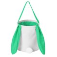 thumbnail image 2 of Ovzne Panier Queue de Lapin à Longues Oreilles en Coton et Lin Panier Rond Sac-Cadeau de Pâques Sac à Main Panier de Rangement pour Oeufs de Pâques Sac de Rangement en Liquidation, 2 of 6