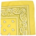 thumbnail image 1 of Qraftsy Paisley Polyester Bandanas - Bulk Lot - 25 Pack (Yellow), 1 of 2