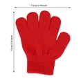 thumbnail image 3 of WUANDIXFA Fleece Winter Mittens for Baby and Toddler Knit Gloves Winter Warm Children's Gloves Monochrome Screen Gloves Travel and Ride White,One Size, 3 of 4
