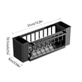 thumbnail image 3 of Pisexur Sponge Kitchen Sink Caddy Organizer Brush Sink Sponge With Auto Draining Tray Black, 3 of 8