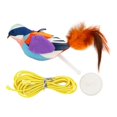 thumbnail image 2 of Tachiuwa Hanging Door Cat Toy Cat Activity Toy Interactive Feather Toy for Training violet, 2 of 9