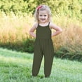 thumbnail image 4 of FAIWAD Kids Girls Summer Jumpsuits Spaghetti Strap Sleeveless Baggy Causal Rompers with Pockets, 4 of 5