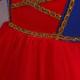 thumbnail image 4 of Penkiiy Robes pour Filles Enfants Bébés Filles Enfants d'Âge Moyen Jupe en Gaze à Paillettes Contrastées Fête Cosplay Robe de Mascarade Robe Rouge de Fête Robes de Mariage pour 7-8 Ans, 4 of 9