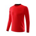 thumbnail image 1 of asjyhkr Chandails de Dessous pour Hommes à Boutons Col Ras du Cou Manches Longues Cardigan Rayé Chemises Décontractées Mode Respirant Randonnée Vacances Plein Air Hauts, 1 of 5