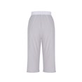 thumbnail image 4 of DPTALR Women's Elastic Waist Summer Solid Casual WithPockets Outing Pants Capris, 4 of 6