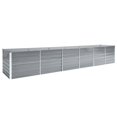 thumbnail image 1 of vidaXL Garden Raised Bed Galvanised Steel 480x80x77 cm Grey, 1 of 4