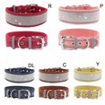 thumbnail image 5 of YOPTOP Nouveau Collier Réfléchissant pour Animaux Collier pour Chien avec Strass Chiens Moyens et Grands Collier pour Chien en Suède Réfléchissant, navyblue, m56*5.0cm/22*2``, 5 of 5
