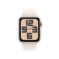 thumbnail image 2 of Restored Apple Watch SE (2nd Gen 2023) 40mm GPS + Cellular Starlight Aluminum Case with Starlight Sport Band M/L - Open Box, 2 of 6