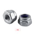 thumbnail image 1 of Ensemble d'Écrous de Verrouillage Hexagonaux en Acier Inoxydable SS304 (M2, 100pcs), 1 of 2