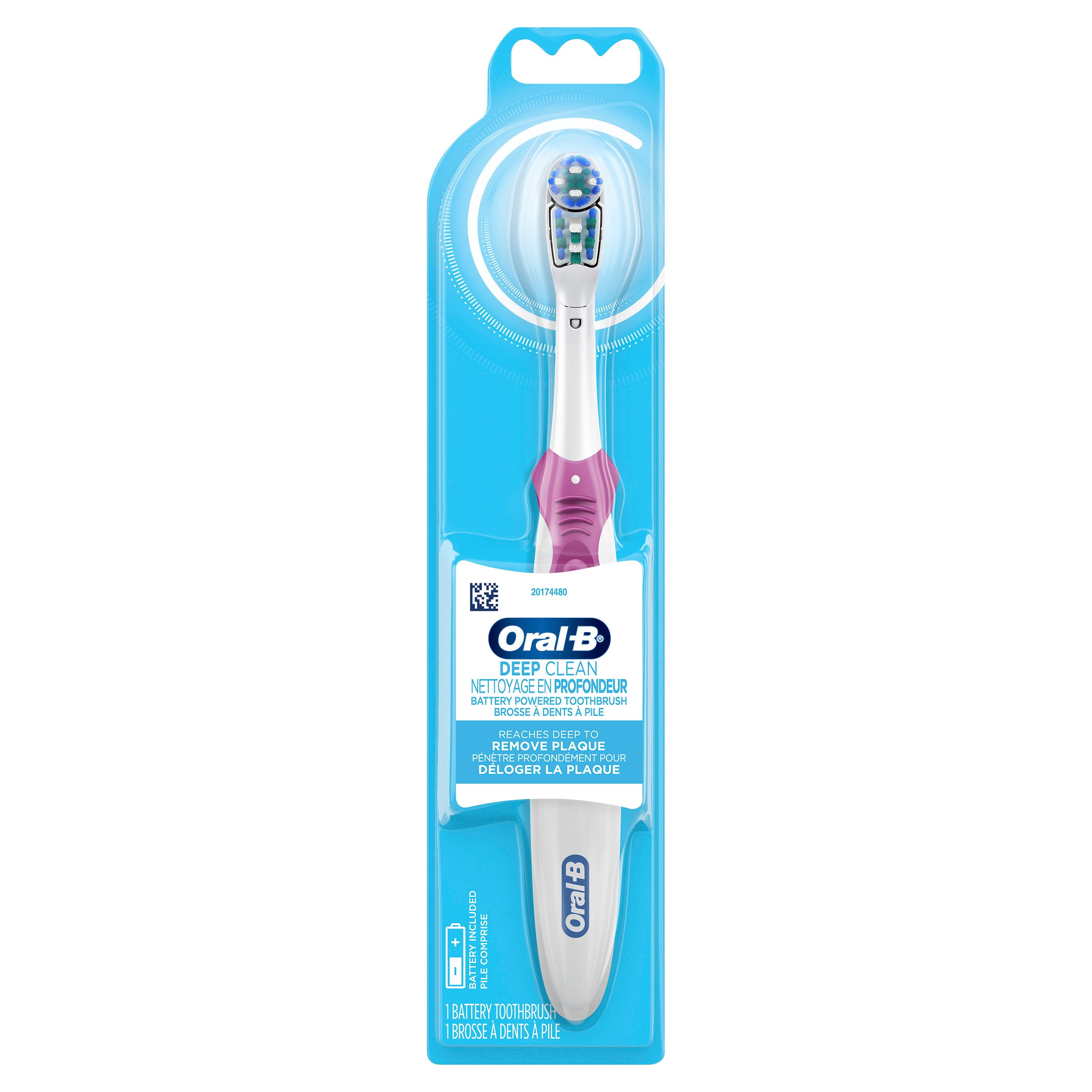 Brosse à dents à pile Oral-B Complete, les couleurs peuvent varier