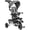 Grey, variant on Aosom 6-in-1 Toddler Tricycle for 12-50 Months, Foldable Kids Trike with Adjustable Seat and Push Handle, Safety Harness, Removable Canopy, Footrest, Pink