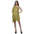 thumbnail image 4 of Moomaya Robe Maxi à une Épaule pour Femmes Imprimée Grande Taille Kaftan Robe de Plage, 4 of 6