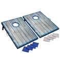 thumbnail image 1 of Ensemble de jeu de poches à DEL avec plateau de visée et 8 sacs de haricots à lancer - Bleu/Blanc, 1 of 8