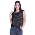 thumbnail image 4 of Moomaya Hauts Sans Manches en Jersey de Coton à Volants Femmes Blouse d'Été Imprimée Femmes, 4 of 4