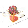 thumbnail image 3 of Cqxid Greeting Card Under $5 Fresh Cut Paper Up Card 3D Colorful Butterfly Paper Bouquet Greeting Card Forever Bouquet 3D Up Greeting Card Birthday Up Card Gift Graduation Gift, 3 of 4