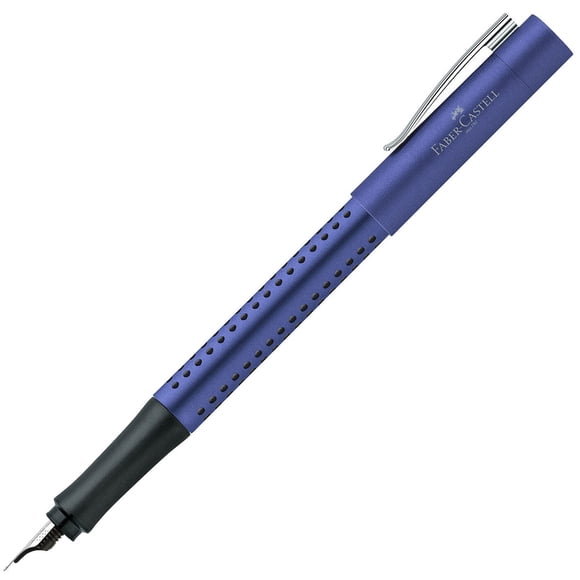 Faber-Castell 140907 Grip 2011 Classic Blue Fountain Pen, Fine
