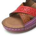 thumbnail image 4 of Pompotops Sandales Décontractées d'Été pour Femmes Dames Couture Souples Plage Extérieur Vacances Chaussures, 4 of 9
