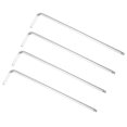 thumbnail image 1 of Unique Bargains 1/8' Ball End Hex Key Wrench, L Shaped Long Arm CR-V Repairing Tool, SAE 4 Pack, 1 of 5