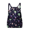 thumbnail image 1 of Rbaofujie Waterproof Drawstring Gym Backpack Bag for Men & Women, Sport Gym Sack Mini Travel Daypack, 1 of 3
