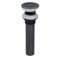 thumbnail image 2 of Basin Strainer, Non Overflow Basin Drain Stainless Steel Black  For Bathtub, 2 of 8