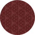 thumbnail image 1 of Ahgly Company Tapis Rond Lavable en Machine Intérieur Transitionnel Rouge Bordeaux, 7 Pieds Rond, 1 of 7