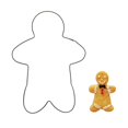 thumbnail image 1 of Coupe-biscuit Forme de Figure Coupe Sandwich en Acier Inoxydable pour Enfants Adultes Baohd, 1 of 2