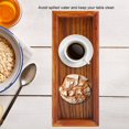 thumbnail image 3 of Greensen Rectangle Wooden Tea Tray Serving Table Plate Snacks Food Storage Dish for Hotel Home , Tea Serving Plate , Tea Tray, 3 of 8