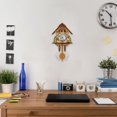 thumbnail image 4 of Birdeem Cuckoo Cuckoo Wall Clock Chime Alarm Clock Retro Clock Wooden Living Room Clock, 4 of 12