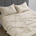thumbnail image 2 of Nestl Cal King Sheet Set, 1800 Series Microfiber Deep Pocket 4 Piece Bed Sheet Set, 2 of 8