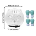 thumbnail image 2 of Cat Grooming Muzzle Transparent Breathable Head Cover With Silicone Pads For Safe Nail Trimming And Bath, 2 of 5