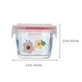 thumbnail image 2 of Box Lunch Glass Bento Container Containers Freezer Baby Office Toddler Picnic Jar Snack Salsa Compartment Prep Food, 2 of 6