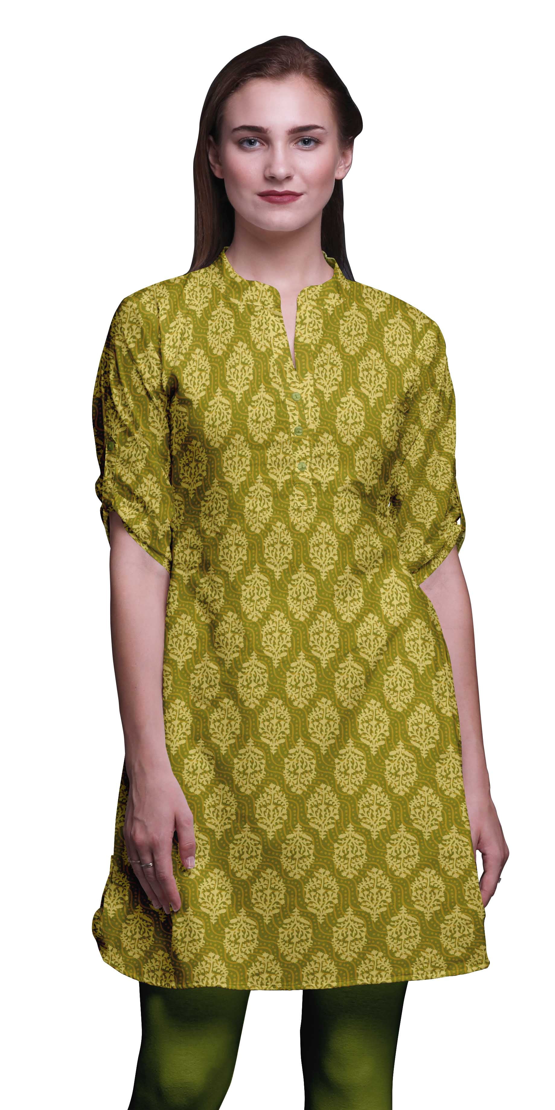 Bimba Kurtis Imprimés pour Femmes Kurti Court pour Filles Tuniques Droites