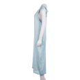 thumbnail image 4 of Women‘s Summer Sleeveless Backless Loose Relax Fit Pure Color Spaghetti Strap Cotton Linen Jumpsuit, 4 of 9