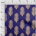 thumbnail image 1 of oneOone Cotton Cambric Fabric Leaves & Floral Block Printed Fabric 1 Yard 56 Inch Wide, 1 of 4