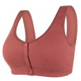 thumbnail image 3 of zanvin Daisy Bra for Seniors, Front Snap Closure Bras, Front Snaps Daisy Bra, Red, 46, 3 of 5