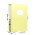thumbnail image 3 of Boîte de Classement en Polypropylène Épaissi Fournitures de Bureau Pliable A4 Boîte de Documents de Style Rétro Boîte de Rangement de Dossiers en Plastique, 3 of 6