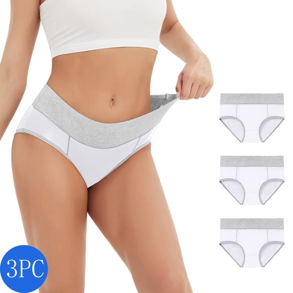 Cameland 3PC Women's Large Size Seamless Cotton Panties Hip Lifting Daily Briefs Underpants