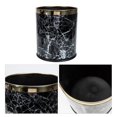 thumbnail image 3 of PENGXIANG Decorative Garbage Basket Marbling Trash Bin Lidless Waste Paper Basket, 3 of 6