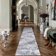 thumbnail image 1 of BERTHMEER 2'x8' Runner Rugs for Hallways Bedroom Entryway Entrance Kitchen Abstract Non Slip Washable Modern Contemporary Distressed Indoor Runner Rugs, Gray, 1 of 7