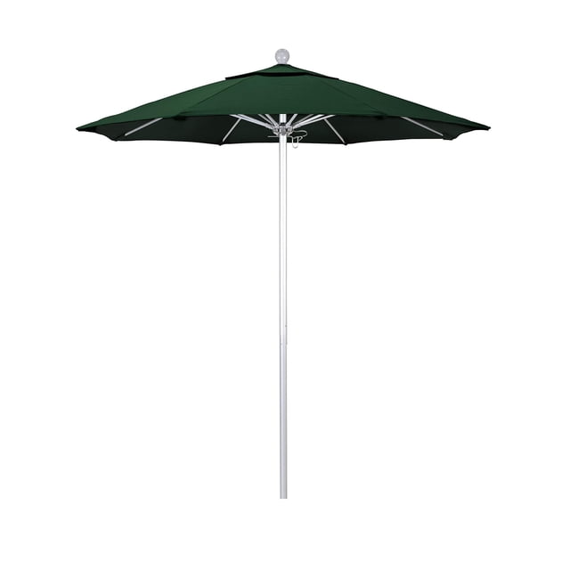 California Umbrella Venture Parasol de Marché Argenté de 7,5 Pieds Vert